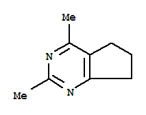 5H-cyclopentapyrimidine, 6,7-dihydro-2,4-dimethyl-(9ci)Structure,88268-24-0Structure 5H-cyclopentapyrimidine, 6,7-dihydro-2,4-dimethyl-(9ci) Structure,88268-24-0Structure