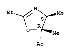 反式-(9ci)-1-(2-乙基-4,5-二氫-4,5-二甲基-5-噁唑)-乙酮結(jié)構(gòu)式_88309-33-5結(jié)構(gòu)式
