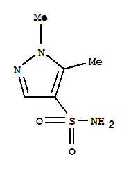 1H-pyrazole-4-sulfonamide,1,5-dimethyl-(9ci)Structure,88398-55-4Structure 1H-pyrazole-4-sulfonamide,1,5-dimethyl-(9ci) Structure,88398-55-4Structure