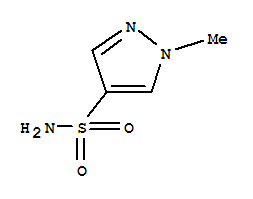 1H-pyrazole-4-sulfonamide,1-methyl-(9ci)Structure,88398-68-9Structure 1H-pyrazole-4-sulfonamide,1-methyl-(9ci) Structure,88398-68-9Structure