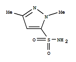 1H-pyrazole-5-sulfonamide,1,3-dimethyl-(9ci)Structure,88398-89-4Structure 1H-pyrazole-5-sulfonamide,1,3-dimethyl-(9ci) Structure,88398-89-4Structure