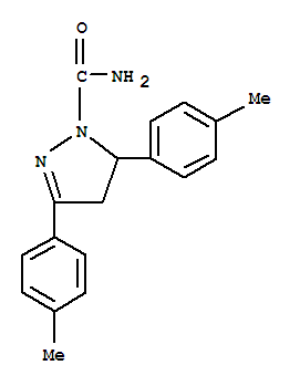 3,5-Dip-tolyl-4,5-dihydro-1H-pyrazole-1-carboxamideStructure,885269-78-3Structure 3,5-Dip-tolyl-4,5-dihydro-1H-pyrazole-1-carboxamide Structure,885269-78-3Structure