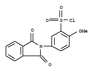 5-(1,3-二氧代-1,3-二氫-異吲哚-2-基)-2-甲氧基-苯磺酰氯結(jié)構(gòu)式_885279-82-3結(jié)構(gòu)式