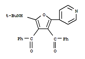 (9ci)-[2-[(1,1-二甲基乙基)氨基]-5-(4-吡啶)-3,4-呋喃二基]雙[苯基-甲酮結(jié)構(gòu)式_885357-81-3結(jié)構(gòu)式