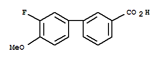 3’-Fluoro-4’-methoxybiphenyl-3-carboxylic acidStructure,885964-80-7Structure 3’-Fluoro-4’-methoxybiphenyl-3-carboxylic acid Structure,885964-80-7Structure
