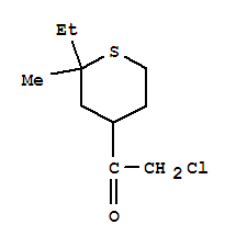 (9ci)-2-氯-1-(2-乙基四氫-2-甲基-2H-硫代吡喃-4-基)-乙酮結構式_88653-81-0結構式