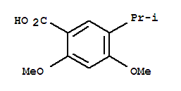 Benzoic acid, 2,4-dimethoxy-5-(1-methylethyl)-Structure,888216-48-6Structure Benzoic acid, 2,4-dimethoxy-5-(1-methylethyl)- Structure,888216-48-6Structure