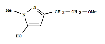 1H-pyrazol-5-ol, 3-(2-methoxyethyl)-1-methyl-Structure,888229-73-0Structure 1H-pyrazol-5-ol, 3-(2-methoxyethyl)-1-methyl- Structure,888229-73-0Structure