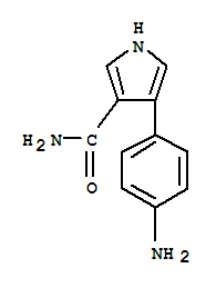 1H-pyrrole-3-carboxamide,4-(4-aminophenyl)-(9ci)Structure,890434-82-9Structure 1H-pyrrole-3-carboxamide,4-(4-aminophenyl)-(9ci) Structure,890434-82-9Structure