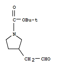 1-Pyrrolidinecarboxylic acid, 3-(2-oxoethyl)-, 1,1-dimethylethyl esterStructure,890849-28-2Structure 1-Pyrrolidinecarboxylic acid, 3-(2-oxoethyl)-, 1,1-dimethylethyl ester Structure,890849-28-2Structure