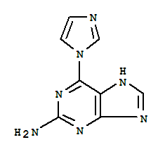 1H-purin-2-amine,6-(1h-imidazol-1-yl)-(9ci)Structure,891497-81-7Structure 1H-purin-2-amine,6-(1h-imidazol-1-yl)-(9ci) Structure,891497-81-7Structure