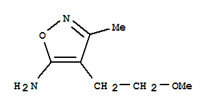 Isoxazole, 5-amino-4-(2-methoxyethyl)-3-methyl-(7ci)Structure,89851-82-1Structure Isoxazole, 5-amino-4-(2-methoxyethyl)-3-methyl-(7ci) Structure,89851-82-1Structure