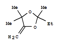 1,3-Dioxolane, 2-ethyl-2,4,4-trimethyl-5-methylene-Structure,89995-42-6Structure 1,3-Dioxolane, 2-ethyl-2,4,4-trimethyl-5-methylene- Structure,89995-42-6Structure