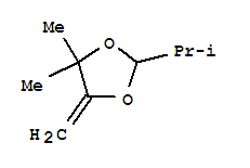 1,3-Dioxolane, 4,4-dimethyl-5-methylene-2-(1-methylethyl)-Structure,89995-44-8Structure 1,3-Dioxolane, 4,4-dimethyl-5-methylene-2-(1-methylethyl)- Structure,89995-44-8Structure