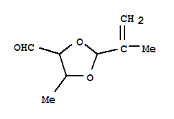 1,3-Dioxolane-4-carboxaldehyde, 5-methyl-2-(1-methylethenyl)-Structure,90278-54-9Structure 1,3-Dioxolane-4-carboxaldehyde, 5-methyl-2-(1-methylethenyl)- Structure,90278-54-9Structure