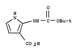 1H-pyrrole-3-carboxylic acid, 2-[[(1,1-dimethylethoxy)carbonyl]amino]- Structure,903094-16-6Structure