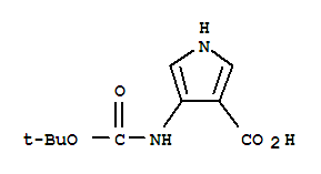 1H-pyrrole-3-carboxylic acid, 4-[[(1,1-dimethylethoxy)carbonyl]amino]- Structure,903094-22-4Structure