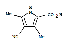1H-pyrrole-2-carboxylicacid,4-cyano-3,5-dimethyl-(9ci)Structure,90345-47-4Structure 1H-pyrrole-2-carboxylicacid,4-cyano-3,5-dimethyl-(9ci) Structure,90345-47-4Structure