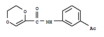 1,4-Dioxin-2-carboxamide, n-(3-acetylphenyl)-5,6-dihydro-Structure,903800-25-9Structure 1,4-Dioxin-2-carboxamide, n-(3-acetylphenyl)-5,6-dihydro- Structure,903800-25-9Structure