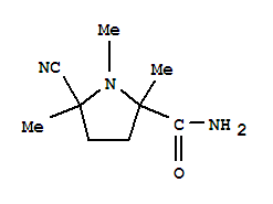 (7ci)-5-氰基-1,2,5-三甲基-2-吡咯烷羧酰胺結(jié)構(gòu)式_90768-60-8結(jié)構(gòu)式