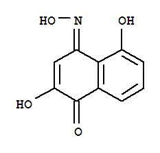 1,4-Naphthoquinone, 2,5-dihydroxy-, 4-oxime (7ci)Structure,90800-49-0Structure 1,4-Naphthoquinone, 2,5-dihydroxy-, 4-oxime (7ci) Structure,90800-49-0Structure