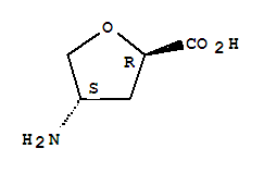 反式-(9ci)-4-氨基四氫-2-呋喃羧酸結(jié)構(gòu)式_91021-02-2結(jié)構(gòu)式