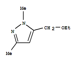 1H-pyrazole, 5-(ethoxymethyl)-1,3-dimethyl-Structure,91026-98-1Structure 1H-pyrazole, 5-(ethoxymethyl)-1,3-dimethyl- Structure,91026-98-1Structure