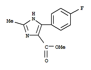 1H-Imidazole-5-carboxylic acid, 4-(4-fluorophenyl)-2-methyl-, methyl esterStructure,914288-11-2Structure 1H-Imidazole-5-carboxylic acid, 4-(4-fluorophenyl)-2-methyl-, methyl ester Structure,914288-11-2Structure