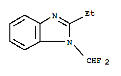 1H-benzimidazole,1-(difluoromethyl)-2-ethyl-(9ci)Structure,91459-70-0Structure 1H-benzimidazole,1-(difluoromethyl)-2-ethyl-(9ci) Structure,91459-70-0Structure