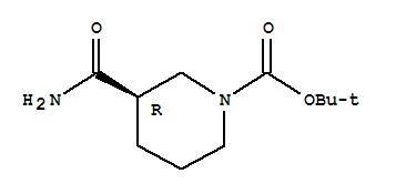 1-Piperidinecarboxylic acid, 3-(aminocarbonyl)-, 1,1-dimethylethyl ester, (3R)-Structure,915226-43-6Structure 1-Piperidinecarboxylic acid, 3-(aminocarbonyl)-, 1,1-dimethylethyl ester, (3R)- Structure,915226-43-6Structure