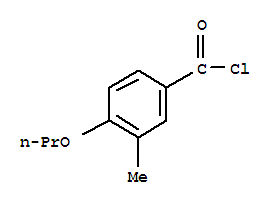 (7ci)-4-丙氧基-M-甲苯酰氯結(jié)構(gòu)式_91552-45-3結(jié)構(gòu)式