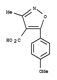 4-Isoxazolecarboxylicacid,5-(p-methoxyphenyl)-3-methyl-(7ci)Structure,91569-97-0Structure 4-Isoxazolecarboxylicacid,5-(p-methoxyphenyl)-3-methyl-(7ci) Structure,91569-97-0Structure