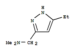1H-pyrazole-3-methanamine, 5-ethyl-n,n-dimethyl-Structure,91868-17-6Structure 1H-pyrazole-3-methanamine, 5-ethyl-n,n-dimethyl- Structure,91868-17-6Structure