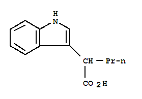 (7ci)--alpha--丙基-吲哚-3-乙酸結構式_91957-23-2結構式