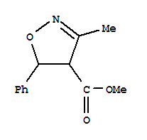 4-Isoxazolecarboxylicacid,4,5-dihydro-3-methyl-5-phenyl-,methylester(9ci)Structure,92234-46-3Structure 4-Isoxazolecarboxylicacid,4,5-dihydro-3-methyl-5-phenyl-,methylester(9ci) Structure,92234-46-3Structure