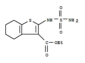 (9ci)-2-[(氨基磺?；?氨基]-4,5,6,7-四氫-苯并[b]噻吩-3-羧酸乙酯結(jié)構(gòu)式_92932-03-1結(jié)構(gòu)式