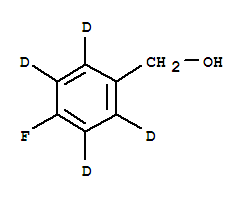 對(duì)氟苯甲醇-D4結(jié)構(gòu)式_93111-26-3結(jié)構(gòu)式