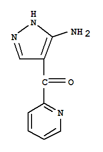 Methanone, (5-amino-1H-pyrazol-4-yl)-2-pyridinyl-Structure,931114-35-1Structure Methanone, (5-amino-1H-pyrazol-4-yl)-2-pyridinyl- Structure,931114-35-1Structure