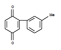 2-(3-甲基苯基)-p-苯醌結(jié)構(gòu)式_93504-10-0結(jié)構(gòu)式