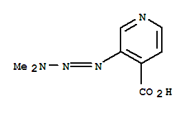 (9ci)-3-(3,3-二甲基-1-三氮雜烯)-4-吡啶羧酸結(jié)構(gòu)式_93772-12-4結(jié)構(gòu)式