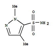 1H-pyrazole-5-sulfonamide,1,4-dimethyl-(9ci)Structure,98389-46-9Structure 1H-pyrazole-5-sulfonamide,1,4-dimethyl-(9ci) Structure,98389-46-9Structure