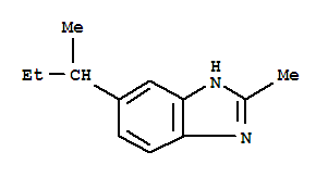 1H-benzimidazole,2-methyl-5-(1-methylpropyl)-(9ci)Structure,98396-30-6Structure 1H-benzimidazole,2-methyl-5-(1-methylpropyl)-(9ci) Structure,98396-30-6Structure