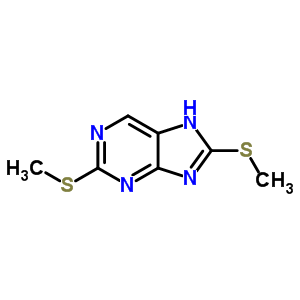 9H-purine,2,8-bis(methylthio)-Structure,10179-95-0Structure 9H-purine,2,8-bis(methylthio)- Structure,10179-95-0Structure