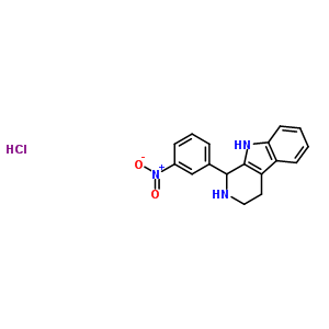 1-(3-Nitrophenyl)-2,3,4,9-tetrahydro-1H-beta-carboline hydrochlorideStructure,102207-59-0Structure 1-(3-Nitrophenyl)-2,3,4,9-tetrahydro-1H-beta-carboline hydrochloride Structure,102207-59-0Structure
