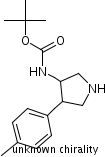 Tert-butyl 4-p-tolylpyrrolidin-3-ylcarbamateStructure,1022605-11-3Structure Tert-butyl 4-p-tolylpyrrolidin-3-ylcarbamate Structure,1022605-11-3Structure
