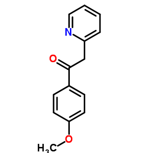 Ethanone,1-(4-methoxyphenyl)-2-(2-pyridinyl)-Structure,10420-97-0Structure Ethanone,1-(4-methoxyphenyl)-2-(2-pyridinyl)- Structure,10420-97-0Structure
