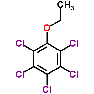 Benzene,1,2,3,4,5-pentachloro-6-ethoxy-Structure,10463-10-2Structure Benzene,1,2,3,4,5-pentachloro-6-ethoxy- Structure,10463-10-2Structure
