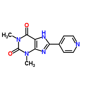 1,3-Dimethyl-8-(pyridin-4-yl)-1h-purine-2,6(3h,7h)-dioneStructure,1088-64-8Structure 1,3-Dimethyl-8-(pyridin-4-yl)-1h-purine-2,6(3h,7h)-dione Structure,1088-64-8Structure