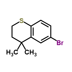 6-Bromo-4,4-dimethylthiochromanStructure,112110-44-8Structure 6-Bromo-4,4-dimethylthiochroman Structure,112110-44-8Structure