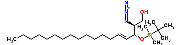 (2S,3r,4e)-2-azido-3-(tert-butyldimethylsilyl)-erythro-sphingosineStructure,114299-64-8Structure (2S,3r,4e)-2-azido-3-(tert-butyldimethylsilyl)-erythro-sphingosine Structure,114299-64-8Structure
